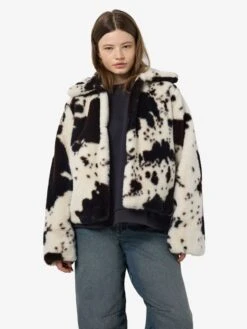 Noisy May COW PRINT COAT 15 Noisy May COW PRINT COAT -Noisy May Clothing Shop 27035654 Birch 1216629 007