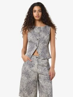 Noisy May ANIMAL PRINT WAISTCOAT