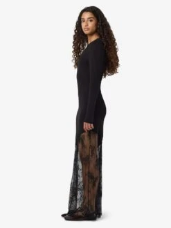 Noisy May LACE DETAILED MAXI DRESS -Noisy May Clothing Shop 27036368 Black 004