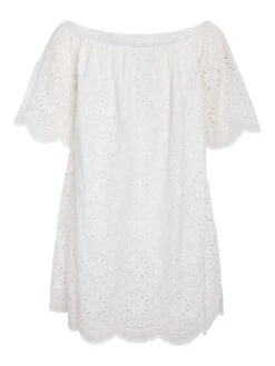 Noisy May BRODERIE ANGLAISE MINI DRESS -Noisy May Clothing Shop 27037156 BrightWhite 002