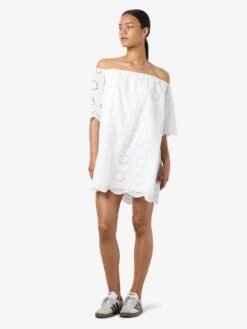 Noisy May BRODERIE ANGLAISE MINI DRESS -Noisy May Clothing Shop 27037156 BrightWhite 004