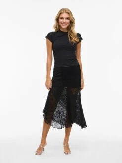 Noisy May LACE MIDI SKIRT -Noisy May Clothing Shop 27037644 Black 005