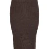 Noisy May KNITTED MIDI SKIRT -Noisy May Clothing Shop 27038157 CoffeeBean 001